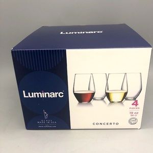 Luminarc NWT! Luminarc Concerto Glasses (4) NEW